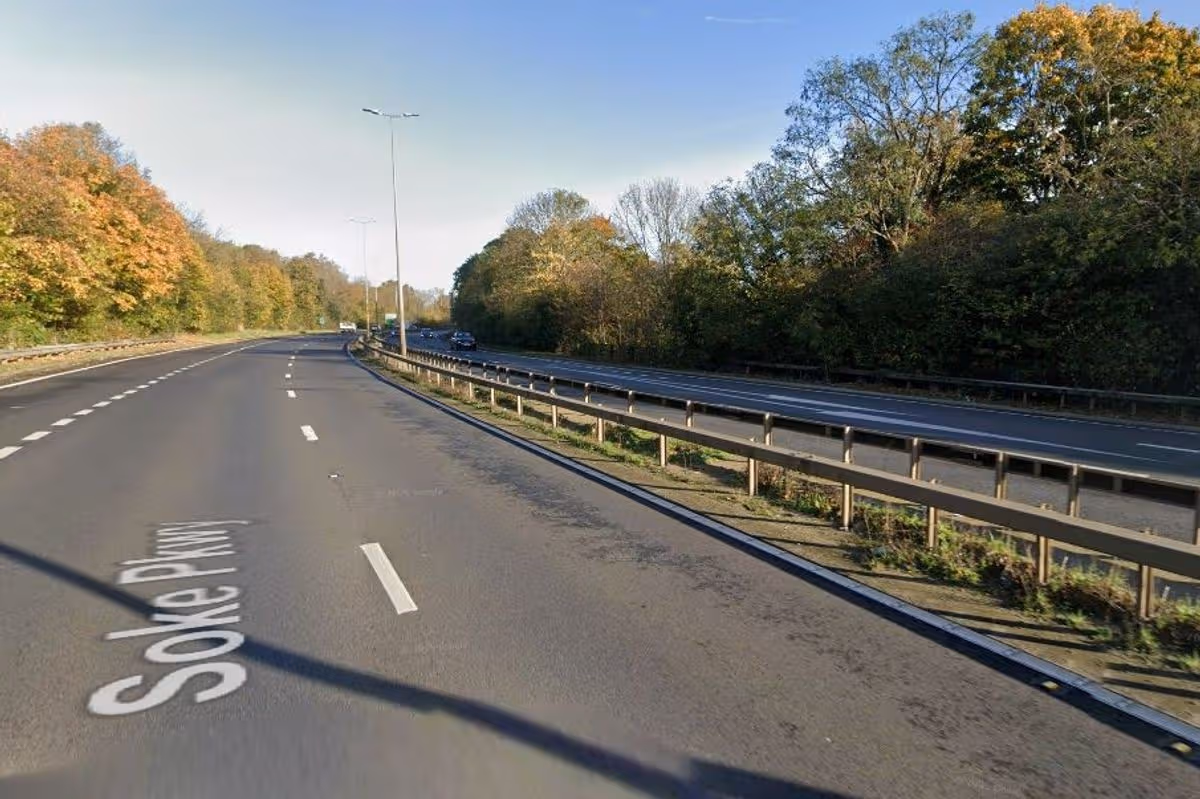 Commuters stranded as major road shuts down following multi-vehicle crash in Peterborough